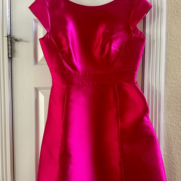 kate spade Dresses & Skirts - kate spade Hot Pink Satin Fit-and-Flare Dress